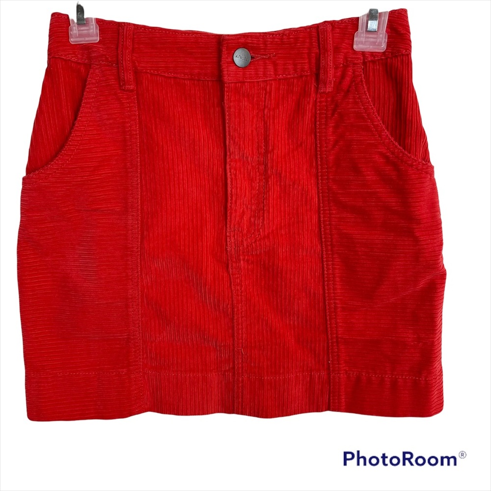 REVOLVE Afends Corduroy Mini Short Skirt Red Size 4